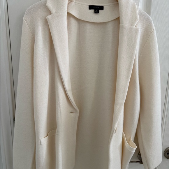 J.crew Cream Single-Button Blazer sweater - Picture 4 of 5
